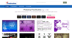 Desktop Screenshot of 123freebrushes.com